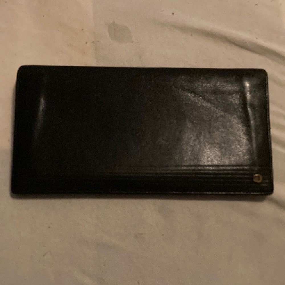 Etienne Aigner Black Leather Clutch